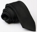 ЧЕРНЫЙ ЭЛЕГАНТНЫЙ ОБЫЧНЫЙ ГАЛСТУК. 6,5 СМ ЧЕРНЫЙ