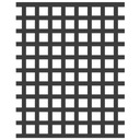 ПЕРФОРИРОВАННЫЙ ЛИСТ 1000 x 500 RAW толщиной 2 мм Qg 10-15 КВАДРАТНАЯ СЕТКА 10 мм