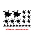 НАКЛЕЙКИ NA АВТО АВТО KLEKSY KLEKS PLAMA 20SZT | РІЗНІ КОЛЬОРИ  (9017898012) фото min 5