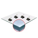 СТЕКЛЯННЫЙ СТОЛИК 2мм 235x235 С ENDER 3 ЗАЖИМАМИ