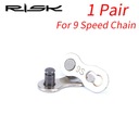 RISK 6/7/8/9/10/11 Скоростная велосипедная цепь Набор замков разъема Quick Link MTB Road