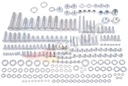 Набор винтов для всей одинарной рамы WSK 125 B3, винты из нержавеющей стали A2.