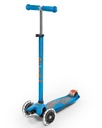 Детский самокат Micro - Maxi Deluxe Caribbean Blue со светодиодной подсветкой