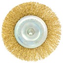 SZCZOTKA DRUCIANA TARCZOWA WIERTARKA MOSIĄDZOWANA 100 mm MOSIĄDZ TRZPIEŃ