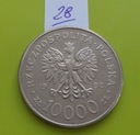 10 000 złotych z 1990 roku , SOLIDARNOŚĆ Rodzaj Monety złotowe