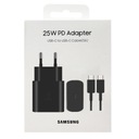 СУПЕР БЫСТРОЕ ЗАРЯДНОЕ УСТРОЙСТВО SAMSUNG 25 Вт USB-C + КАБЕЛЬ 1 М TYPE-C GALAXY ORIGINAL