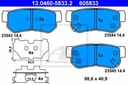 ZAPATAS DE FRENADO HYUNDAI T. ELANTRA/GETZ/TRAJET/TUCSON 