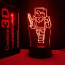 3D nočné svetlo led usb + PILOT MINECRAFT HRA POD STROMČEK PRE DETI Kód výrobcu prezent led pudełko box kabel pilot