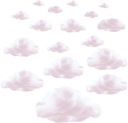 детские наклейки на стену облака облака 200
