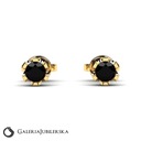 КЛАССИЧЕСКИЕ СЕРЬГИ из ЧЕРНОГО ЗОЛОТА, 0,25КАРАТА