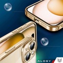Etui MagSafe Case do iPhone 15 Glamour Luxury obudowa Slim Ring Alogy Złoty Dedykowany model iPhone 15