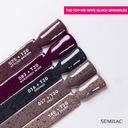 SEMILAC TOP NO WIPE BLACK SPRINKLES T20 7ML