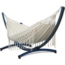 Садовий гамак BOHO Medellin DOUBLE + алюмінієвий каркас PRIME 200 кг POTENZA