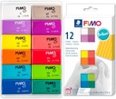 Staedtler Fimo ПЛАСТИКОВАЯ ПАСТА 12 цветов BRILLIANT