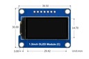 OLED-дисплей 1,3 дюйма SH1107 SPI/i2c ARDUINO STM32 RPi