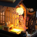 Miniatúrny domček DIY Model Japonský LED Poschodie Značka Habarri