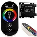 Контроллер светодиодной ленты RGB 12A овальный черный 61023