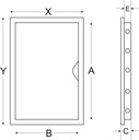 AirRoxy INSPECT DOOR 10 x 10 см АБС-БЕЛЫЙ