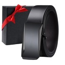 РЕМЕНЬ КОЖАНЫЙ МУЖСКОЙ ДЛЯ БРЮК, АВТОМАТИЧЕСКИЙ, ЧЕРНЫЙ