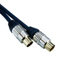 Кабель ТВ-ВИДЕО, 90 дБ, 2 м, темно-синий