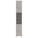 vidaXL Kúpeľňová skrinka, sivá betónová, 30x30x183,5 cm, drevotrieska Kód výrobcu 802601