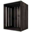 Деревянный ящик черный ящик большой ящик для игрушек 50x40x30 см
