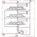 РОЗПОДІЛЮВАЧ ГИДРАВЛІЧНИЙ 3 СЕКЦІЙНИЙ 40L Z 1 SEKCIJA PLYWAJACA BADESTNOST  (17550328060) фото min 6