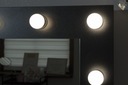 Голливудское зеркало, черный туалетный столик, светодиодный набор для макияжа