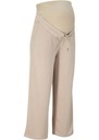 BA126 SPODNIE CIĄŻOWE Z ELASTYCZNĄ WSTAWKĄ DRESOWE 40/42 BEŻOWE