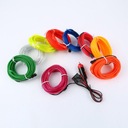 4M FIBER-OPTIC CORD EL WIRE LED BELT BELT AMBIENT 