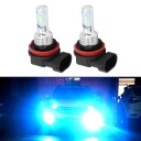 2 SZT. H8/H11 80W 8000K LED (СВІТЛОДІОД) ЛАМПОЧКА ТУМАННА ФАРА ICE BLUE12-24V  (17492437233) фото min 8