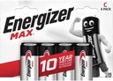 4x Bateria ENERGIZER Max LR14 C R14 E93 1,5V