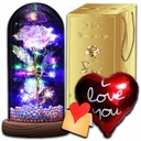 ВЕЧНАЯ РОЗА В СТЕКЛЕ, ПОДСВЕТКА СВЕТОДИОДНАЯ ПОДАРОК ​​ЖЕНЕ, ЖЕНЩИНЕ, БАБУШКЕ НА ДЕНЬ РОЖДЕНИЯ