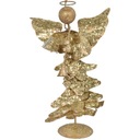 АНГЕЛ С ТРУБОЙ 26 СМ ПОЗОЛОЧЕННЫЕ РОЖДЕСТВЕНСКИЕ УКРАШЕНИЯ ИЗ МЕТАЛЛА