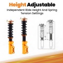 SUSPENSION RÉGLABLE VERS TOYOTY CELICA T18 T20 1989-1999 ST18 ST20 2.0 2.2photo 12
