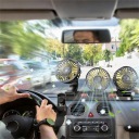 ВЕНТИЛЯТОР АВТО ТРОЙНОЙ 360° ДВОЙНОЙ ПОВОРОТНЫЙ РЕГУЛИРОВКОЙ ТИХИЙ 12V  фото 12