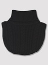 Черный теплый шарф, акриловая водолазка, утеплен флисом, ЗИМА, 2-5 лет