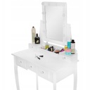 СТОЛИК КОСМЕТИЧЕСКИЙ С ЗЕРКАЛОМ LED, БЕЛЫЙ + ТАБУРЕТ