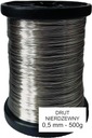 ПРОВОЛОКА НЕРЖАВЕЮЩАЯ для шлангов и рамок 0,5 мм 500г