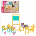 Škola pre bábiku trieda lavice písací stôl tabuľa aktovka Pohlavie chlapci dievčatá