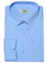 Элегантная мужская деловая рубашка Espada индиго синего цвета, приталенная SLIM