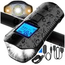 Светодиодный счетчик велосипедных фонарей с звуковым сигналом 3 в 1, освещение для велосипедов