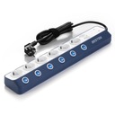 Удлинитель с 6 розетками и 4 умными разъемами USB