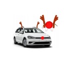 Рога 41 см + нос оленя для автомобиля Рудольф украшение автомобиля Санта Клаус