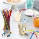 Plastové trubičky 20ks lámané slamky na nápoje Príležitosti univerzálne