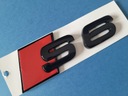 EMBLEMA PARA AUDI S6 BLACK GLOSSY 