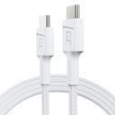 Белый GaN Зарядное устройство 65 Вт + кабель USB-C USB-C тип C 60 Вт 120 см Питание