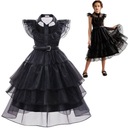 Костюм платье костюма в среду Аддамс Косплей карнавал карнавал 158