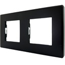 Черная пластиковая двойная рамка для модулей MIUUN