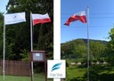 Мачта 1,8 Алюминиевый Флаг ПРЕМИУМ 6,20 м + Флаг Польский 150х90 см Польский